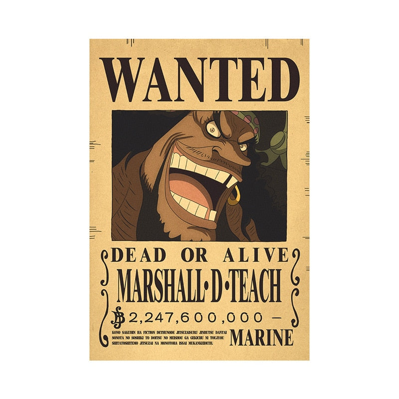 One Piece - Bounty Wanted Poster 42cm