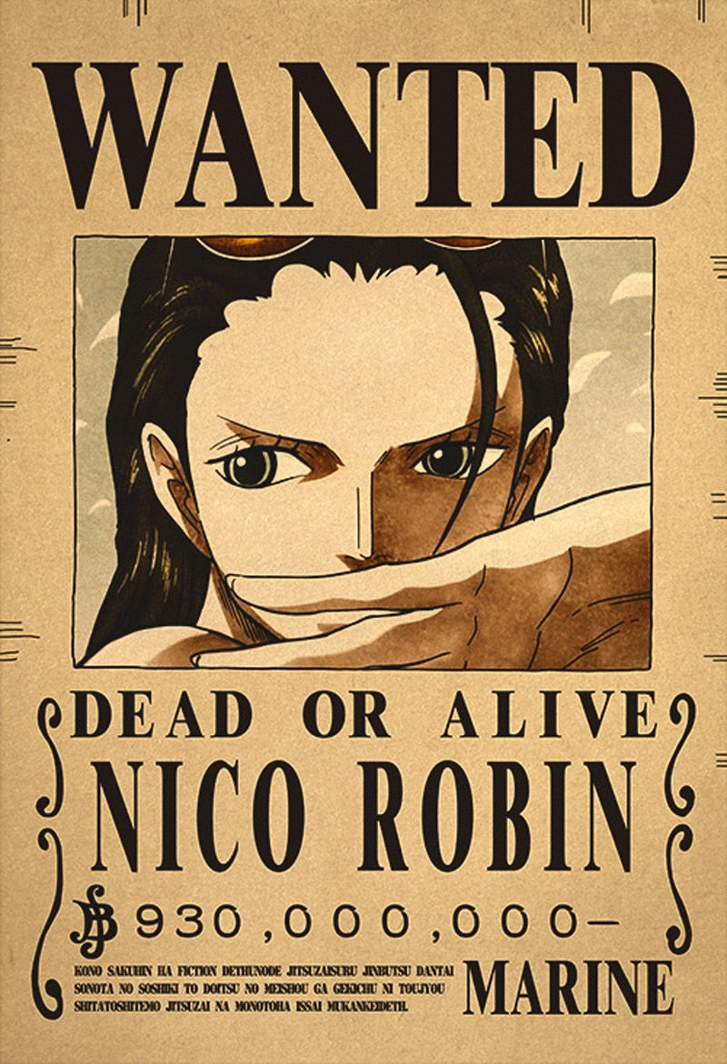 One Piece - Bounty Wanted Poster 42cm