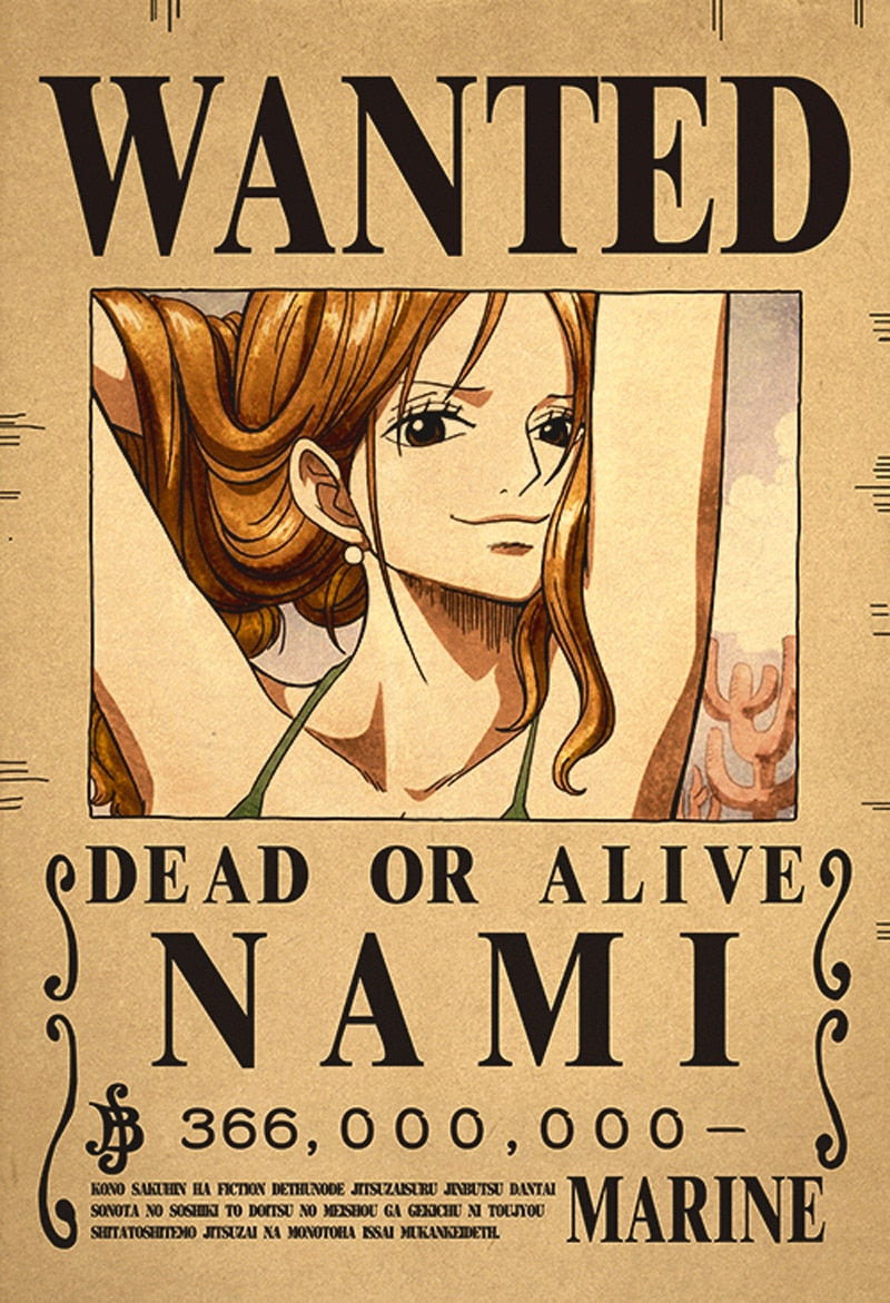 One Piece - Bounty Wanted Poster 42cm