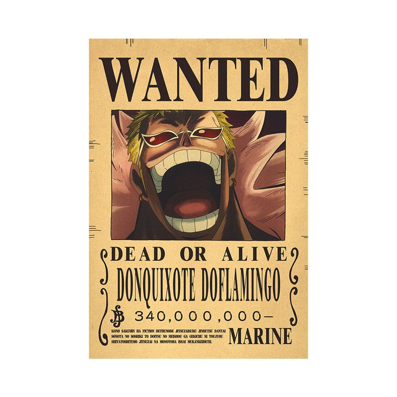 One Piece - Bounty Wanted Poster 42cm