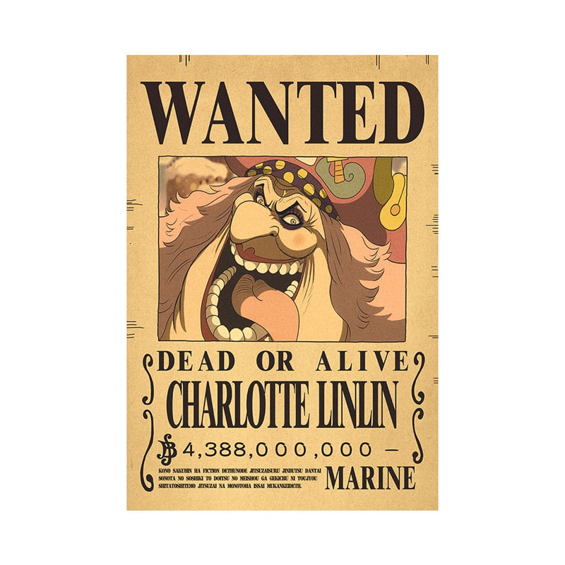 One Piece - Bounty Wanted Poster 42cm