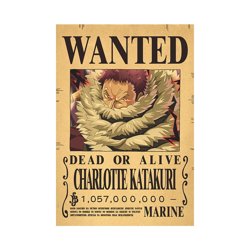 One Piece - Bounty Wanted Poster 42cm