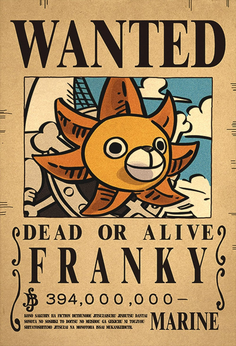 One Piece - Bounty Wanted Poster 42cm