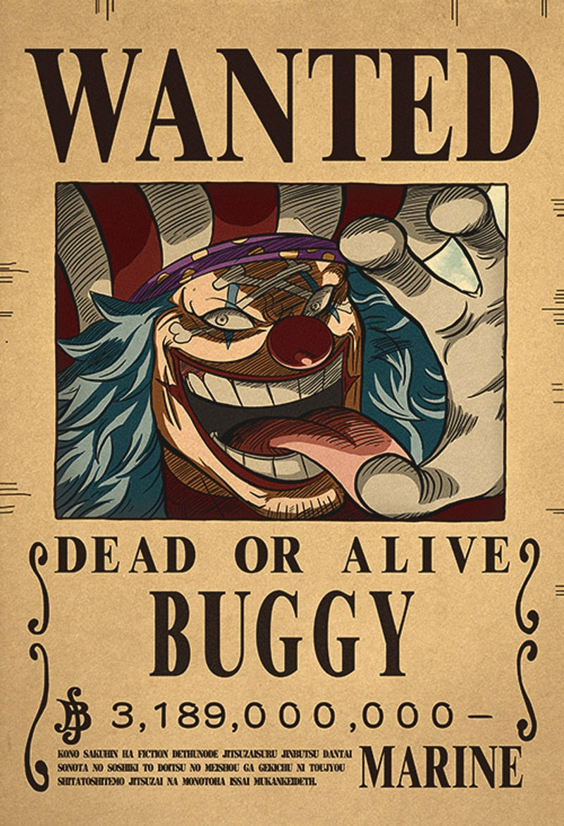 One Piece - Bounty Wanted Poster 42cm