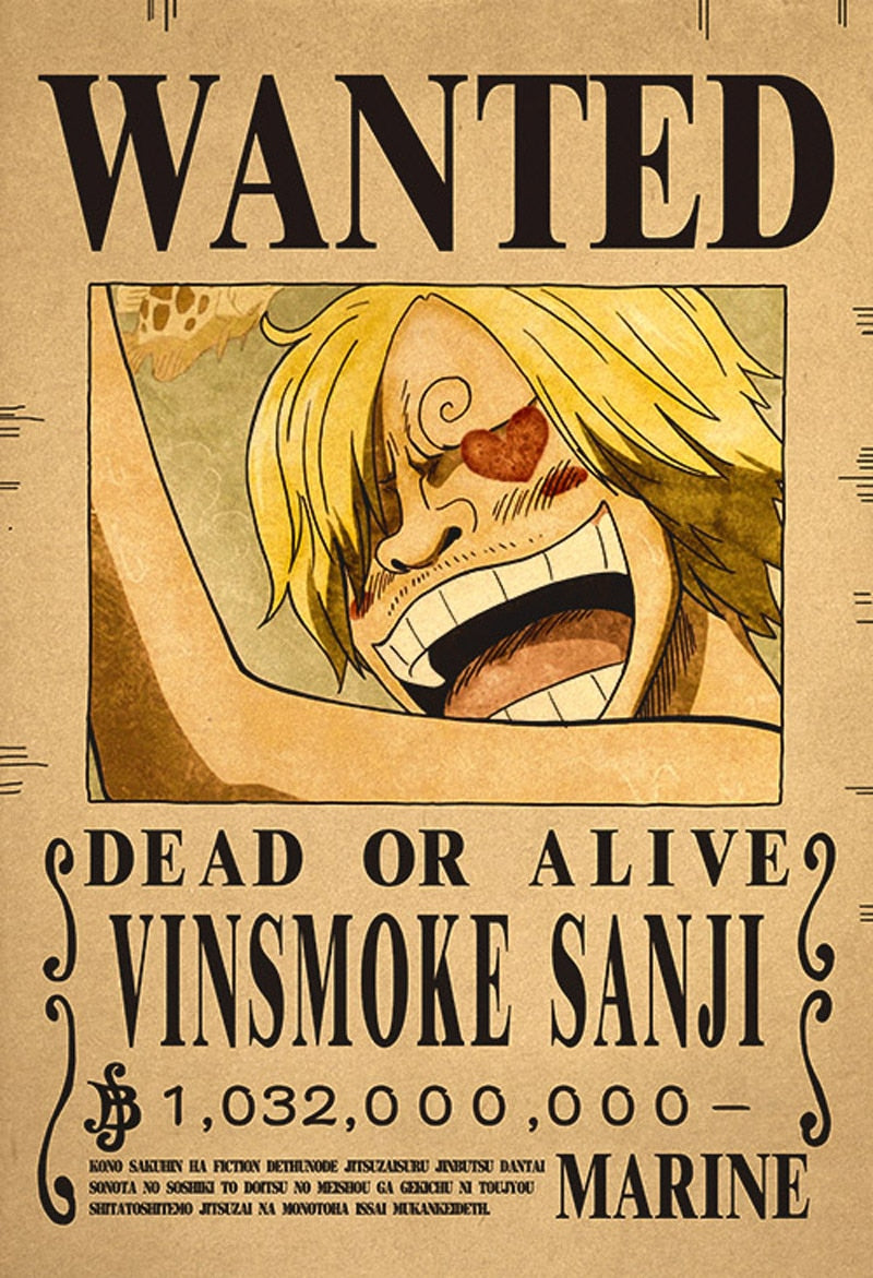 One Piece - Bounty Wanted Poster 42cm