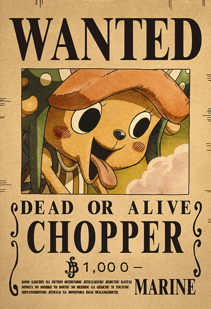 One Piece - Bounty Wanted Poster 42cm