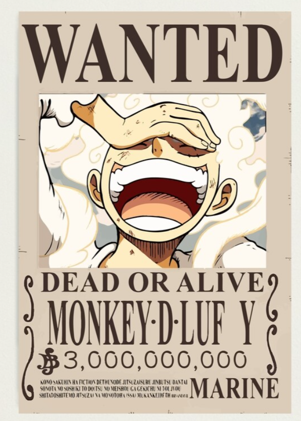 One Piece - Bounty Wanted Poster 42cm